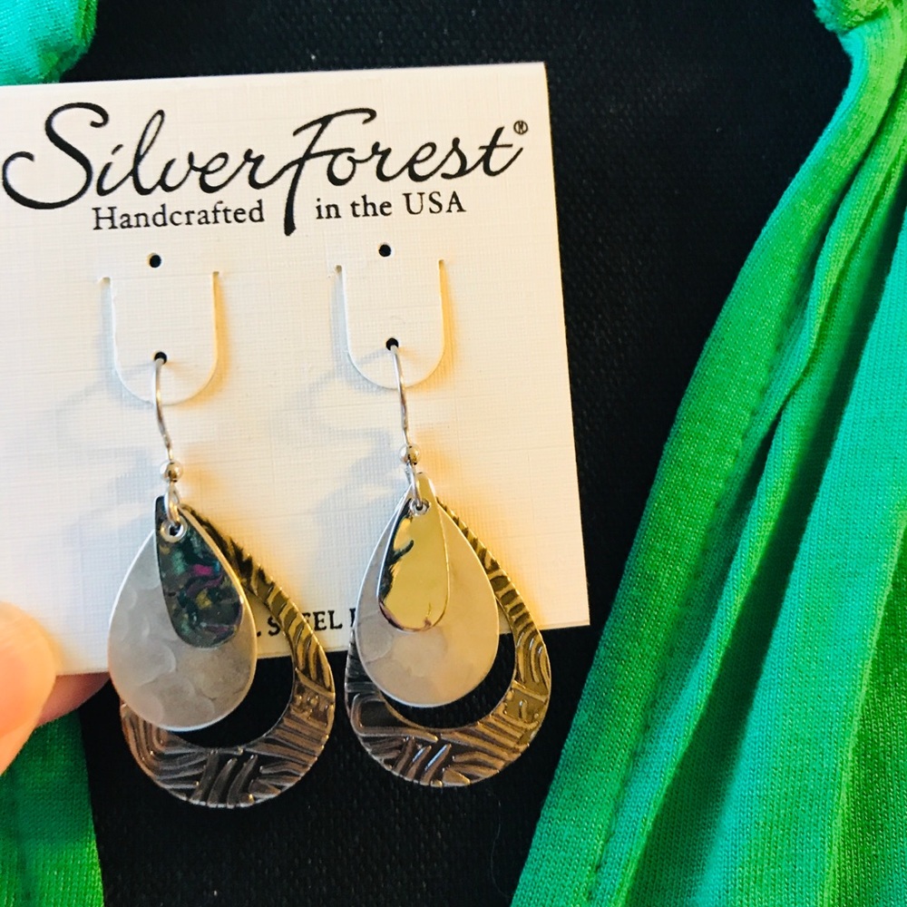 Beautiful silver dangle earrings
